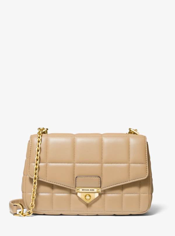 Damske Taška Cez Rameno Michael Kors SoHo Large Quilted Leather Hnede - Kabelky Michael Kors Obchod | EAJMI-8973
